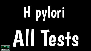 Tests For H Pylori  H pylori Stool Ag Test  Urea Breath test  H Pylori Culture Test [upl. by Schaaff735]