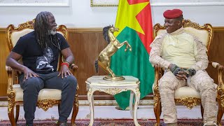 Le Capitaine Ibrahim Traoré reçoit Tiken Jah Fakoly [upl. by Anihs]