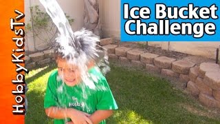 HobbyDad ICE BUCKET CHALLENGE HobbyKidsTV [upl. by Eidnahs]