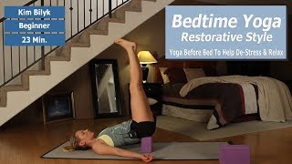 Bedtime Yoga Restorative Yoga Class Before Bed [upl. by Katsuyama]