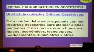 VTS 02 1 SEPSIS Y SHOCK SEPTICO EN OBSTETRICIA [upl. by Tavey]