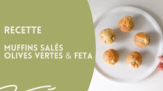 RECETTE  Muffins salés olives vertes et feta [upl. by Sibilla689]