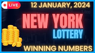 New York Midday Lottery Results For  12 Jan 2024  Numbers  Win 4  Take 5  NY Lotto  Powerball [upl. by Ikir]