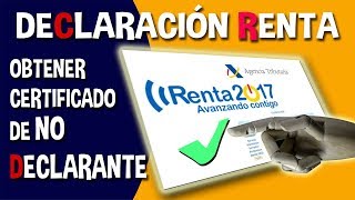 Cómo obtener el certificado de no declarante del IRPF Declaración de la Renta [upl. by Buddy]