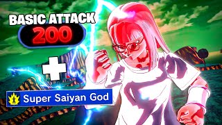 200 BASIC ATTACK  SUPER SAIYAN GOD Is BROKEN on Xenoverse 2 [upl. by Araed964]