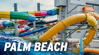 All Water Slides at Kristall Palm Beach Stein Germany 2023 POV [upl. by Aleksandr]