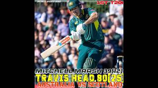 MITCHELL MARSH 🔥Travis Head Batting Hitting sco vs Aus 😀😱😱 travishead [upl. by Esined]