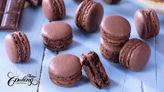 French Chocolate Macarons Recipe [upl. by Bernette175]