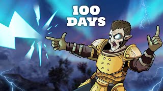 I Spent 100 Days In Skyrim Legendary Difficulty Becoming A Master Destruction Mage Skyrim Movie [upl. by Beitch]