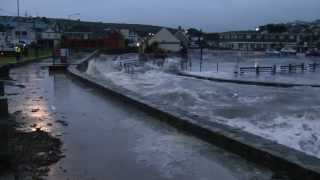 Perranporth Cornwall Tidal Surge 740am Sunday 5th January 2014 [upl. by Aneehsal664]