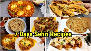 7 Days Sehri Recipes For Ramadan 2024  SehriBreakfast Recipe [upl. by Adamson]