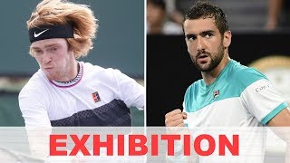 Andrey Rublev vs Marin Cilic EXHIBITION 2020 [upl. by Drawoh]