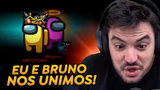 FELIPE NETO E BRUNO SE UNIRAM NO AMONG US [upl. by Grethel]