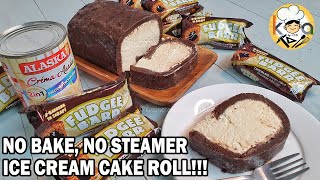 PINAKAMADALING MASARAP NA CAKE  7STEP MOIST FUDGEE BARR ICE CREAM CAKE ROLL NO BAKE NO STEAMER [upl. by Pacian]