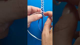 String Bracelet Pattern №8  Easy Bracelet Tutorial for Beginners [upl. by Leacock]