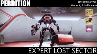 Expert Lost Sector  Perdition Warlock Episode Echoes [upl. by Schwartz]