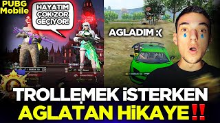 TROLL YAPACAKTIM HAYAT HİKAYESİNİ ANLATTI ÇOK DUYGUSAL VİDEO  Pubg Mobile Gameplay [upl. by Ungley591]