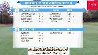 Timperley CC 1st XI v Neston CC 1st XI [upl. by Dafna]