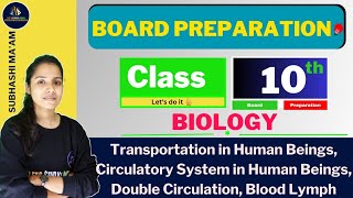 Transportation in Human Beings Circulatory System in Human Beings Double Circulation Blood Lymph [upl. by Charlean]