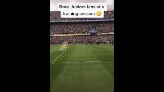 Boca Juniors Fans at a training session 😳 [upl. by Sower151]