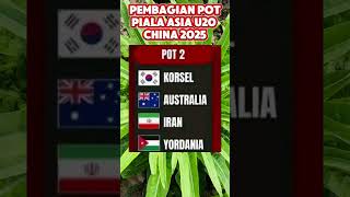 Pembagian pot Piala Asia U20 timnasu20 timnasindonesia pialaasiau20 [upl. by Dikmen]