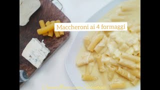 Maccheroni Pasta ai 4 formaggi tutti italiani da Nord a Sud ricetta primi piatti [upl. by Beckie]