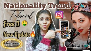 look different nationalities trend tutorial free nationality challenge instagram reelsvedikajaokar [upl. by Nabalas]