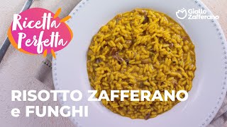 RISOTTO ZAFFERANO e FUNGHI  ABBINAMENTO PERFETTO🍂✨ adv [upl. by Jordain]