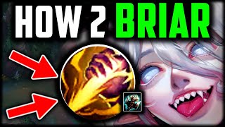 How to Briar amp CARRY for Beginners BEST BUILDRUNES  Briar Jungle Guide Season14 [upl. by Popelka567]