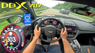 The FASTEST SUV in the WORLD on Autobahn NO SPEED LIMIT [upl. by Lletnahs]