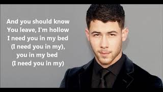 Nick Jonas Right Now Lyrics [upl. by Bink]