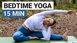 15 Min Bedtime Yoga  Relaxing Yoga Before Bed [upl. by Aivalf]