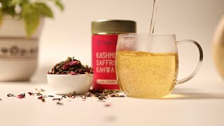 Kashmiri Saffron Kahwa  Fusion of flavours amp health benefits  Udyan Tea [upl. by Abehs]