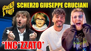 REAGIAMO AL TERRIBILE SCHERZO A BEPPE CRUCIANI  SI INCAZZA CON UN BAMBINO CHE GLI ROVINA UN QUADRO [upl. by Suivatram]