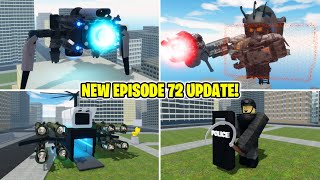 How to get ALL NEW MORPHS in TOILET ROLEPLAY NEW UPDATE EPISODE 72 UPDATE ROBLOX [upl. by Abott]