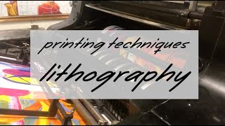 Printing techniques lithography [upl. by Tullusus489]