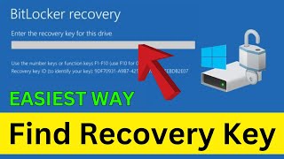 How To Find The BitLocker Recovery Key Using Command Prompt Easiest Way [upl. by Hnahym331]