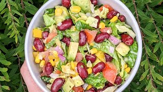 Salade Mexicaine  La MEILLEURE VINAIGRETTE pour les salades [upl. by Ainos]