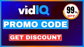 vidIQ Promo Code 2024  Get vidIQ Discount Coupon Code [upl. by Nyleuqaj]