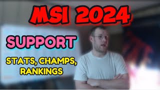 MSI 2024 Supports Stats Champion Pools Rankings [upl. by Arrac]