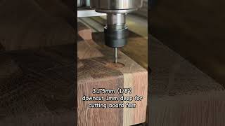 CNC accuracy Creating a recess for cutting board feet [upl. by Anek]