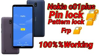 Nokia C01 Plus TA1396 Pattern Unlock Hard Reset With unlock tool  New Solution 100 Fix [upl. by Romilda741]