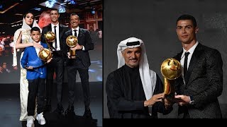 Cristiano Ronaldo à la cérémonie des Globe Soccer Awards à Dubaï [upl. by Laryssa693]