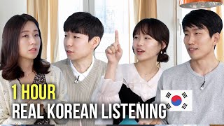 1 HOUR Natural Korean Conversation 🇰🇷  Listening Practice KORENG SUB [upl. by Mairhpe584]