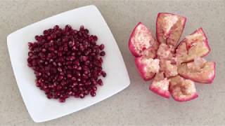 How to Deseed a Pomegranate in 1 minute howtocutpomegranate HowToRemovePomegranateSeeds [upl. by Tailor]