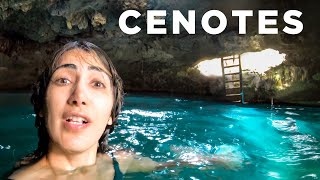 Swimming in AMAZING CENOTES in Tulum Mexico [upl. by Eirene]