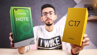 اقوى مقارنه بين Infinix Note 8 و Realme C17  من الافضل ب 3000 جنيه ؟ [upl. by Valenba]