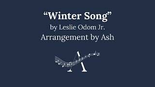 quotWinter Songquot by Leslie Odom Jr TTBB Choral Sheet Music [upl. by Atteroc]