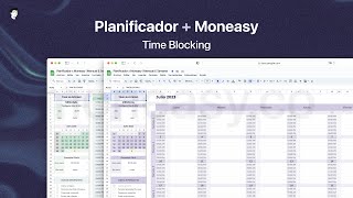 Moneasy Tutorial Planificador x Moneasy  Time Blocking [upl. by Abbi258]