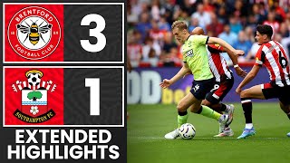 EXTENDED HIGHLIGHTS Brentford 31 Southampton  Premier League [upl. by Trenton]